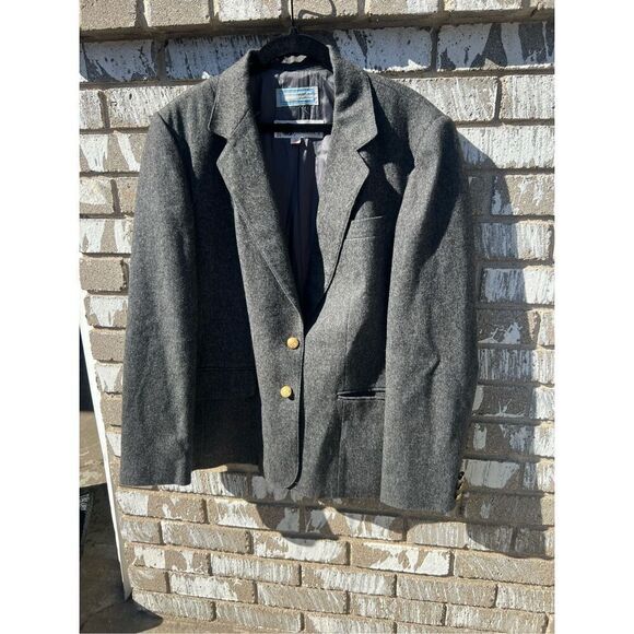 Boundary Water Dayton’s Wool Blazer Size 18 80% Virgin Wool 20% Polyester - Picture 1 of 14